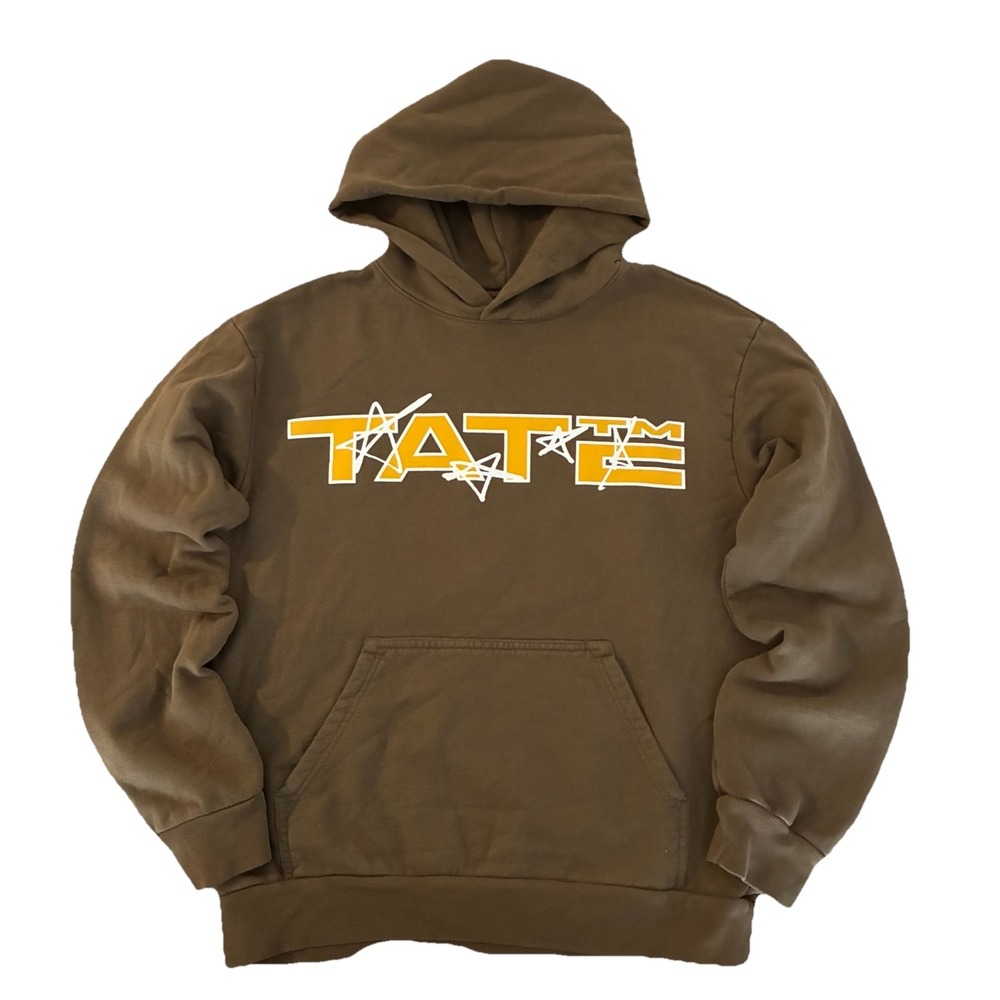 Tate McRae Star Hoodie S Brown So Close to What Miss Possessive Tour NEW *flaw